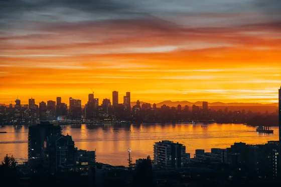 Golden hour light landscape photography