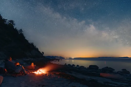 Milky Way photography Savary Island BC