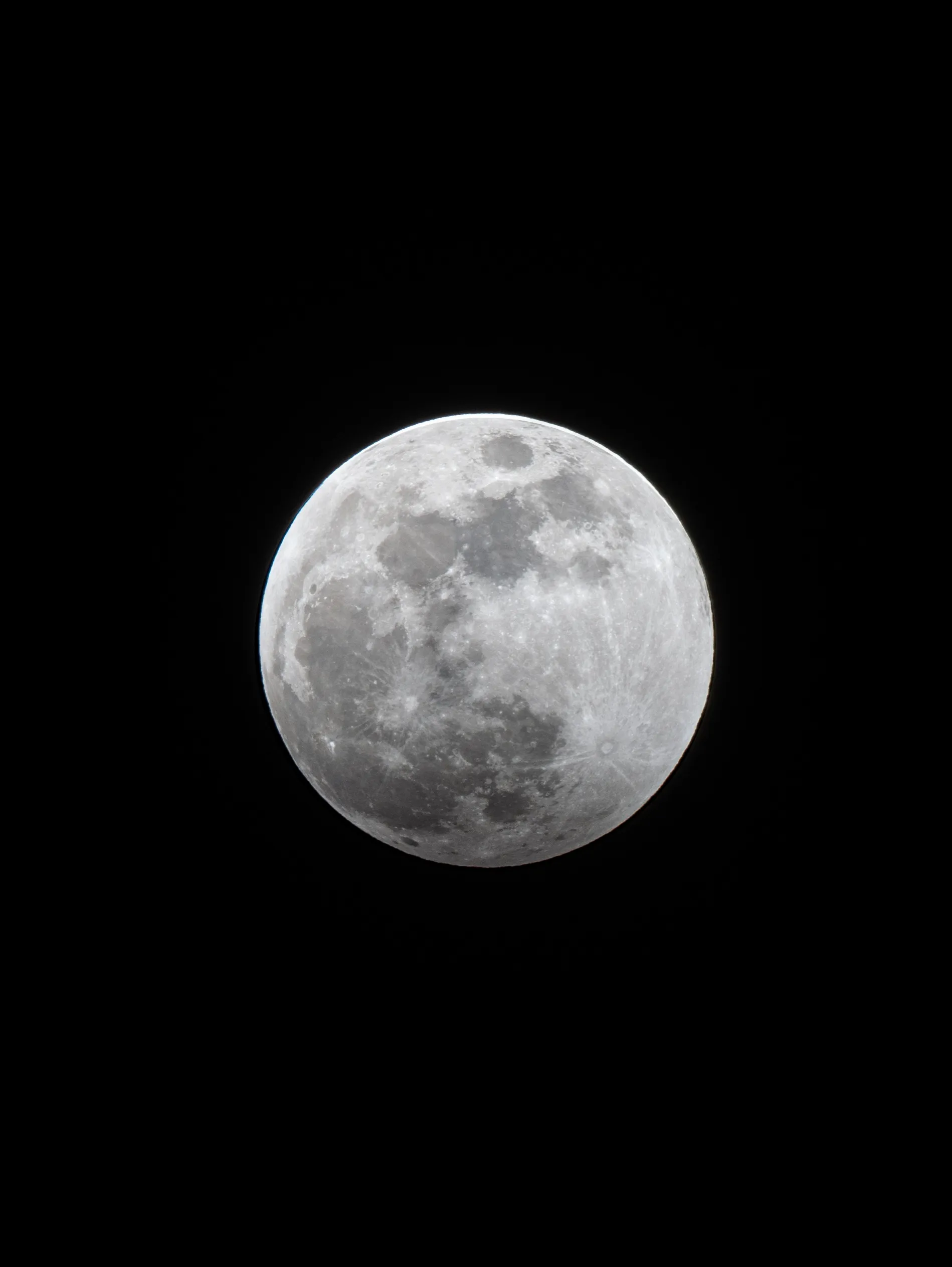 Full moon detail during a lunar eclipse