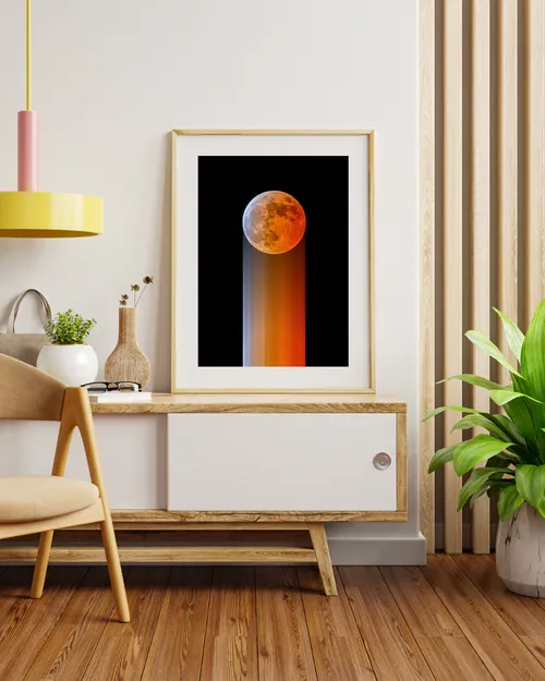 Lunar eclipse streak display