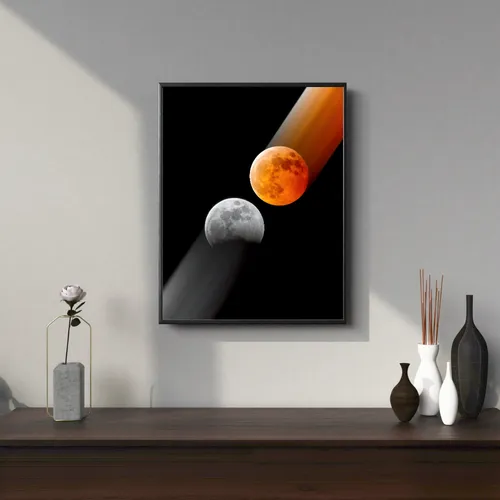 Lunar eclipse streak photo