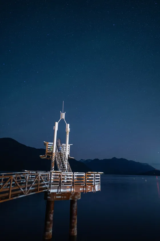 Second raw frame from the star trail sequence